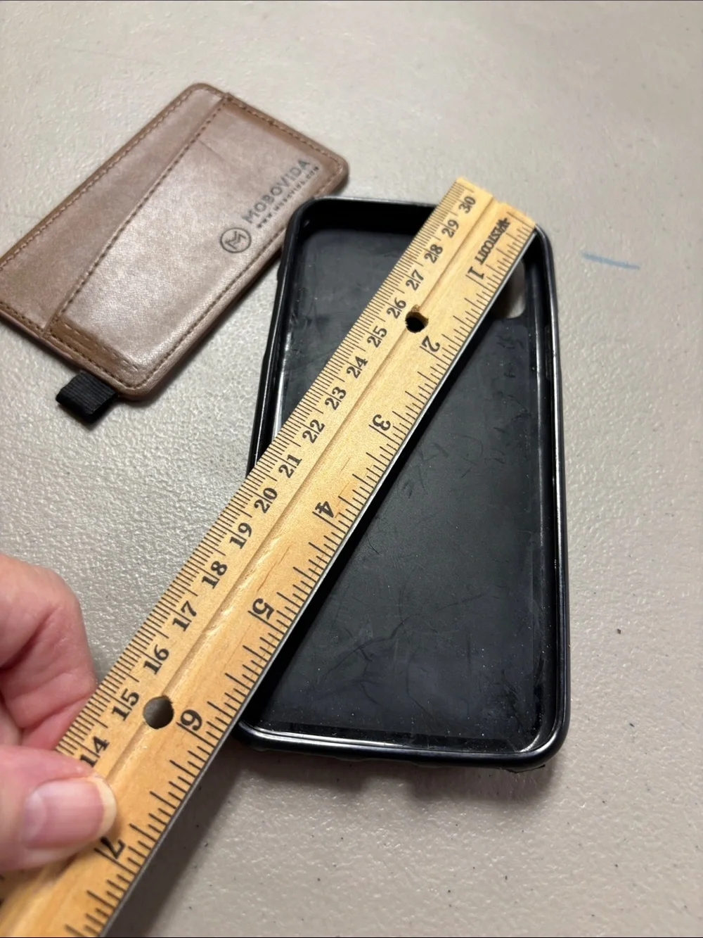 Brown Floral Leather Wallet Phone Case with Removable Card Sleeve